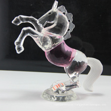 figura de caballo de cristal de cristal el animal de cristal de zodiaco chino